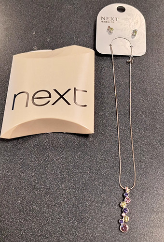 Next necklace and earrings - , new