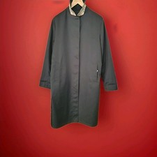 Genuine Burberry Long Black Trench/ Rain Coat /Mac- Ladies / Womens 16 UK 14 US 