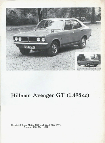 Hillman avenger 1500 - avenger, road