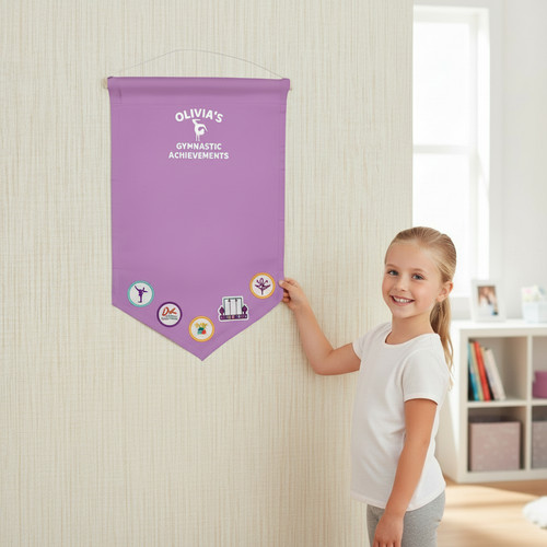 Personalised gymnastics badge - personalised,