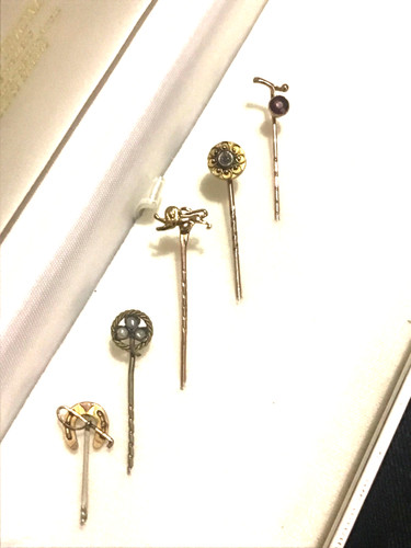 Antique gold stick pins 5 - stick,