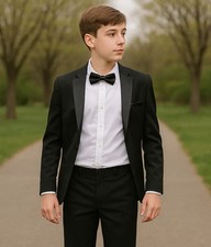Boys Suits Black Tuxedo Suit