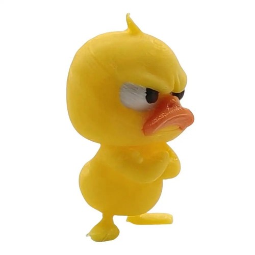Angry yellow duck statue funny - angry,