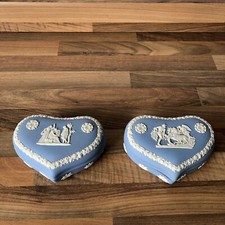 2 x Blue Wedgwood Jasperware