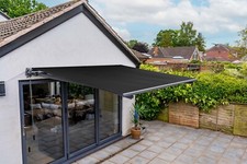 3m x 2.5m Manual Awning Black