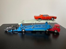 Vintage Corgi No.1101 Carrimore Car Transporter Red & Blue 1950's