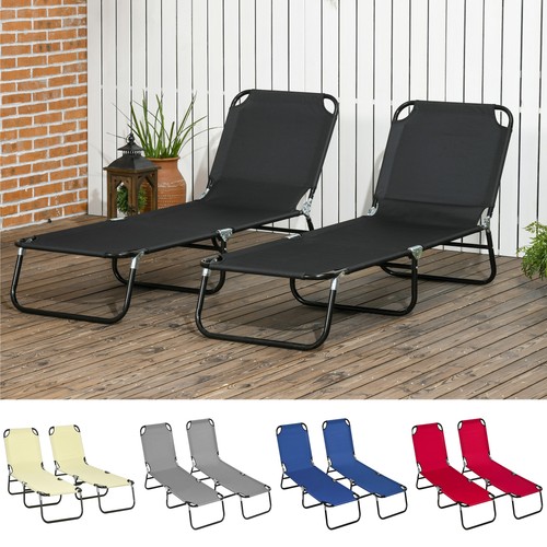 Pack folding sun loungers - 2,