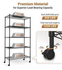 Simple Deluxe 5-Shelf Wire