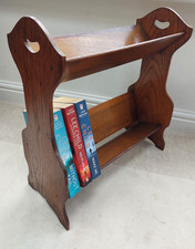 Antique oak book trough, rest