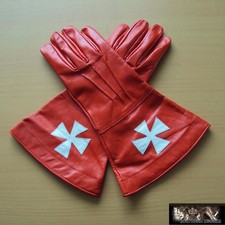 Knights Templar Red Leather