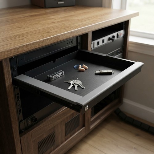Lockable under desk laptop - under,