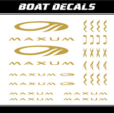 Maxum boat sticker set 12x