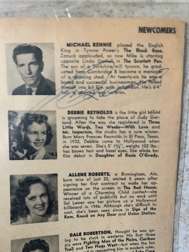Michael rennie signed - michael,