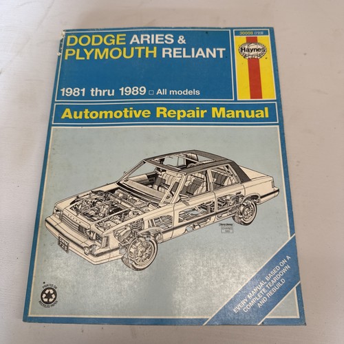 Dodge aries plymouth reliant - aries,