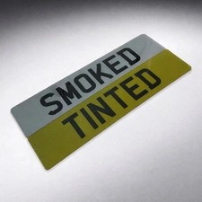 SMOKED TINTED PAIR OF PRINTED