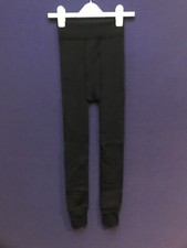 2 Pack Ladies Black Fleece Lined Leggings Size S/M