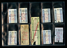 Vintage London Transport Bus Tram & Trolleybuses Tickets T & T Sleeved refj47
