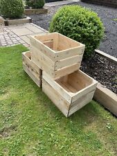 WOODEN APPLE CRATES RECLAIMED WOODEN CRATES STORAGE BOXES UK SELLER!