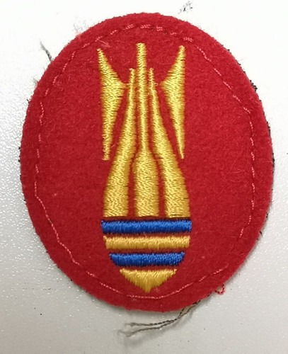 Bomb disposal oval patch - bd,