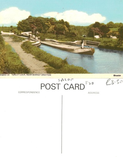 Vintage postcard turley - turley, lock