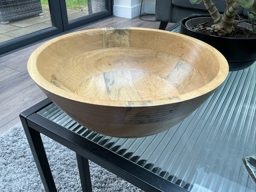 Hand turned wooden fruit salad - turned,