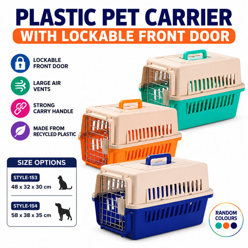 Large cat carrier box puppy - box,