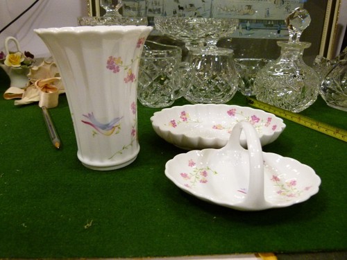 Spode bouquet vase - bowl, and