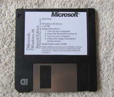 Windows 98 SE Second Edition Floppy Boot Disc / Start Disk