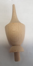 WOODEN CLOCK FINIAL Height 61mm Width 24mm