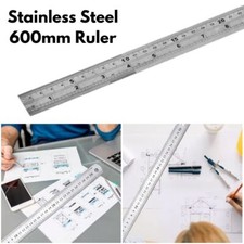 60cm Ruler Stainless Steel
