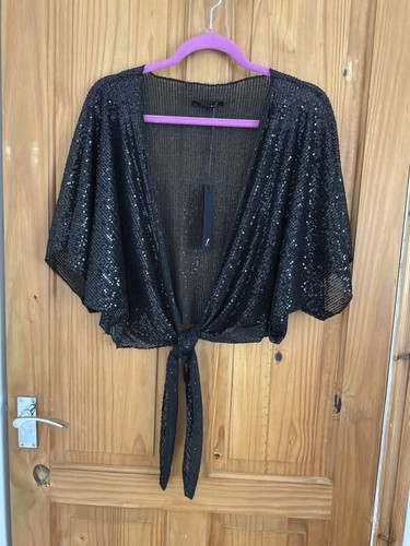 Beautiful black sequin wrap - ,
