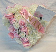 Funeral Flowers Heart Tribute