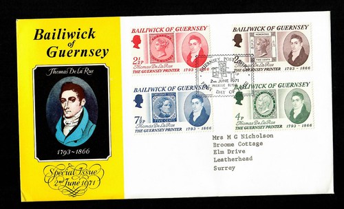 1971 guernsey fdc the - guernsey,, fdc,