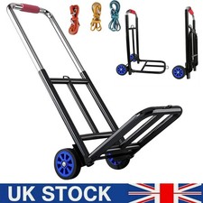 Heavy Duty Folding Lightweight Hand Sack Trolley Cart Wheel Truck Barrow UK