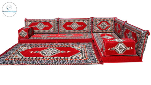Shaped floor couch - couch,, arabic