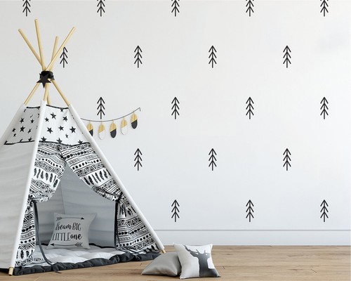 Nordic tree pattern - , wall