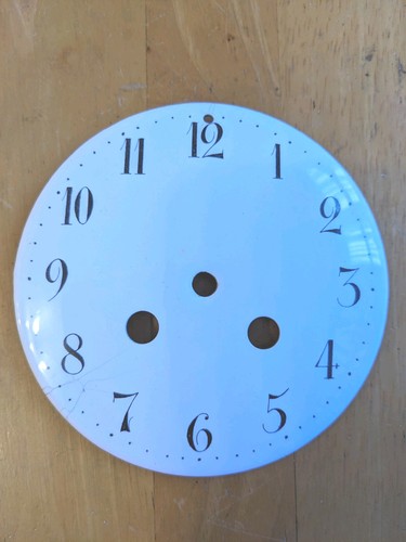 French clock dial enamel - clock,