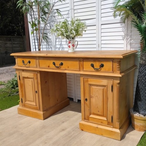 Desk rustic pine twin - –,