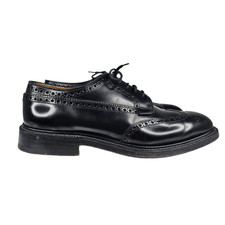 Church's Grafton Mens Black Leather Derby Brogue Shoes Size UK 7