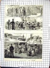 Old Print 1884 Dartmoor Prison