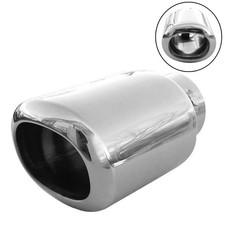 Exhaust Tip Trim Tail End Pipe Muffler Chrome For Peugeot 106 206 207 208