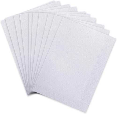 Felt fabric sheets white - felt,