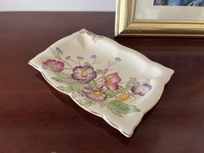 Vintage Royal Staffordshire Pottery A.J. Wilkinson Ltd Honeyglaze Trinket Dish