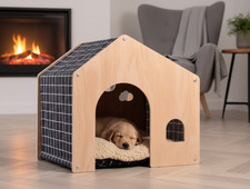 Personalised wooden cat house - wooden,