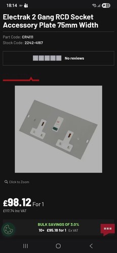 Legrand electrak cr4111 gang - legrand, 2-gang