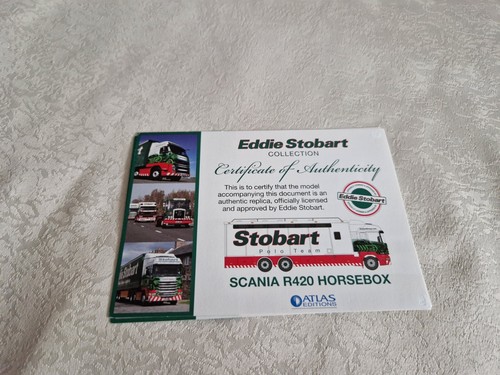 Eddie stobart certificate - eddie,