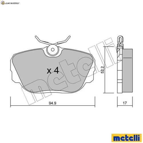 Brake pad set disc - pad,
