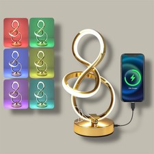 Sculptural Table Lamp with USB