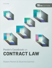Pooles Casebook on Contract