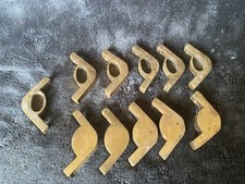 Antique Brass Stair Rod Brackets X11
